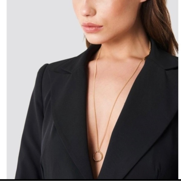 Cornelia Webb Silver Circle Chain Necklace, Mono Me Necklace - Picture 7 of 7